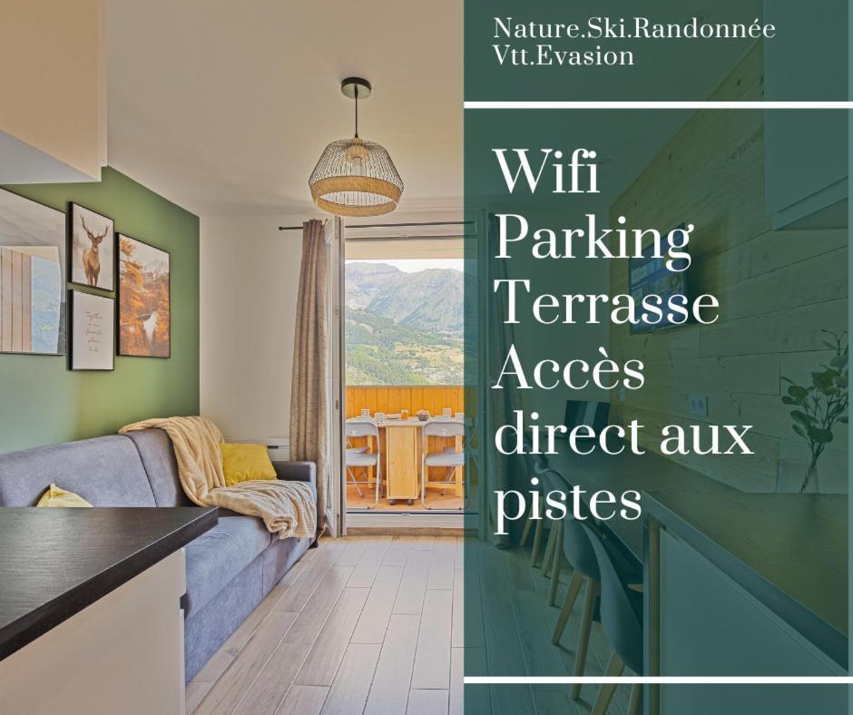Studio De Charme Avec Vue Sur Le Val D'Allos, Parking Et Wifi Gratuit Exterior foto